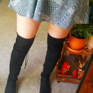 Over the knee boots.